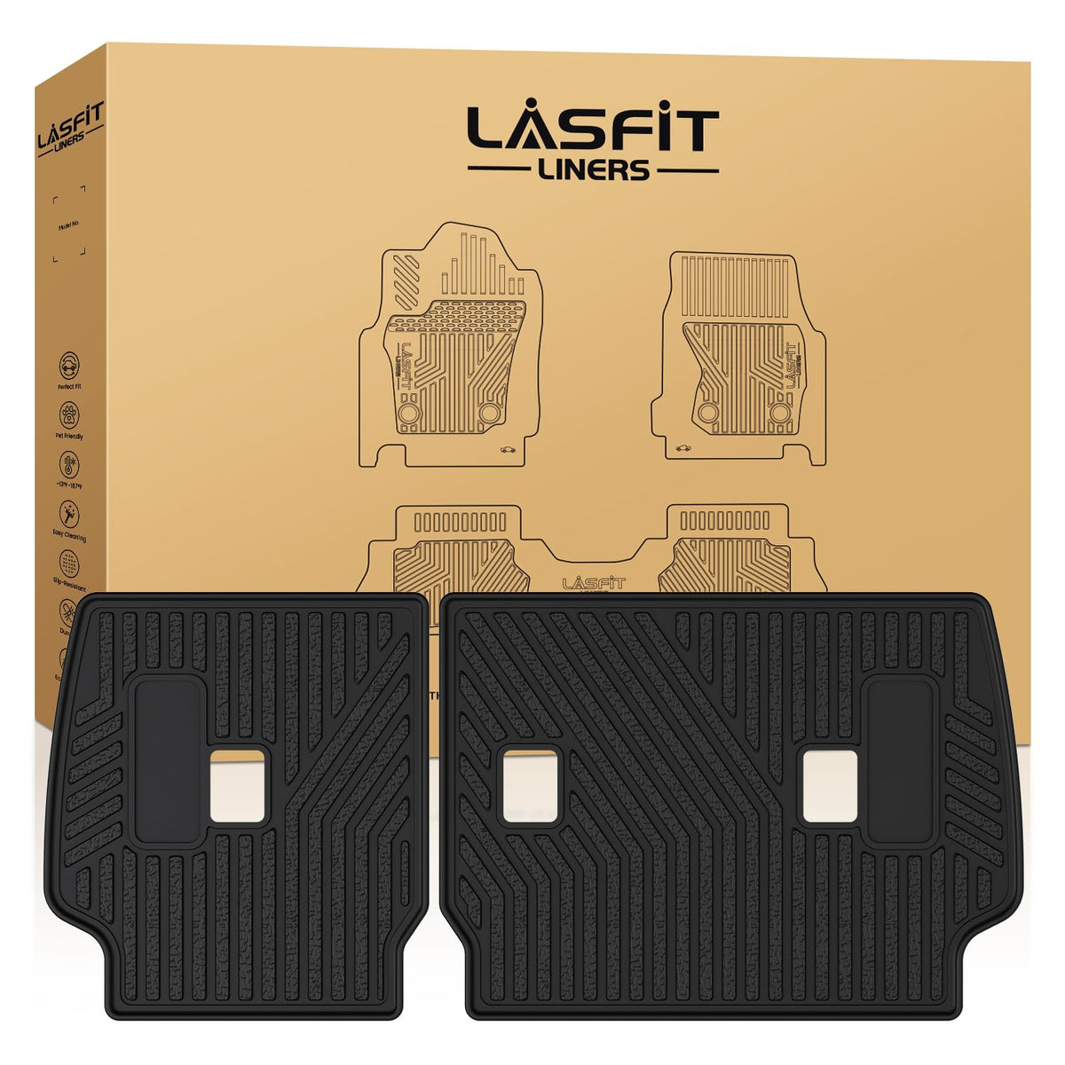 LASFIT front view of rear seat back cover showing full fit and neat lines for protection