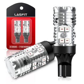 LASFIT 921 front view showing red LED array and brighter brake signaling