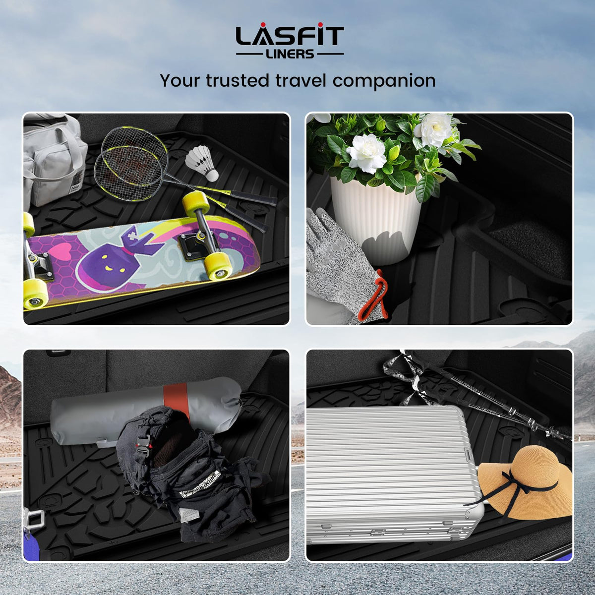 LASFIT molded label showing TPE material and recyclable construction