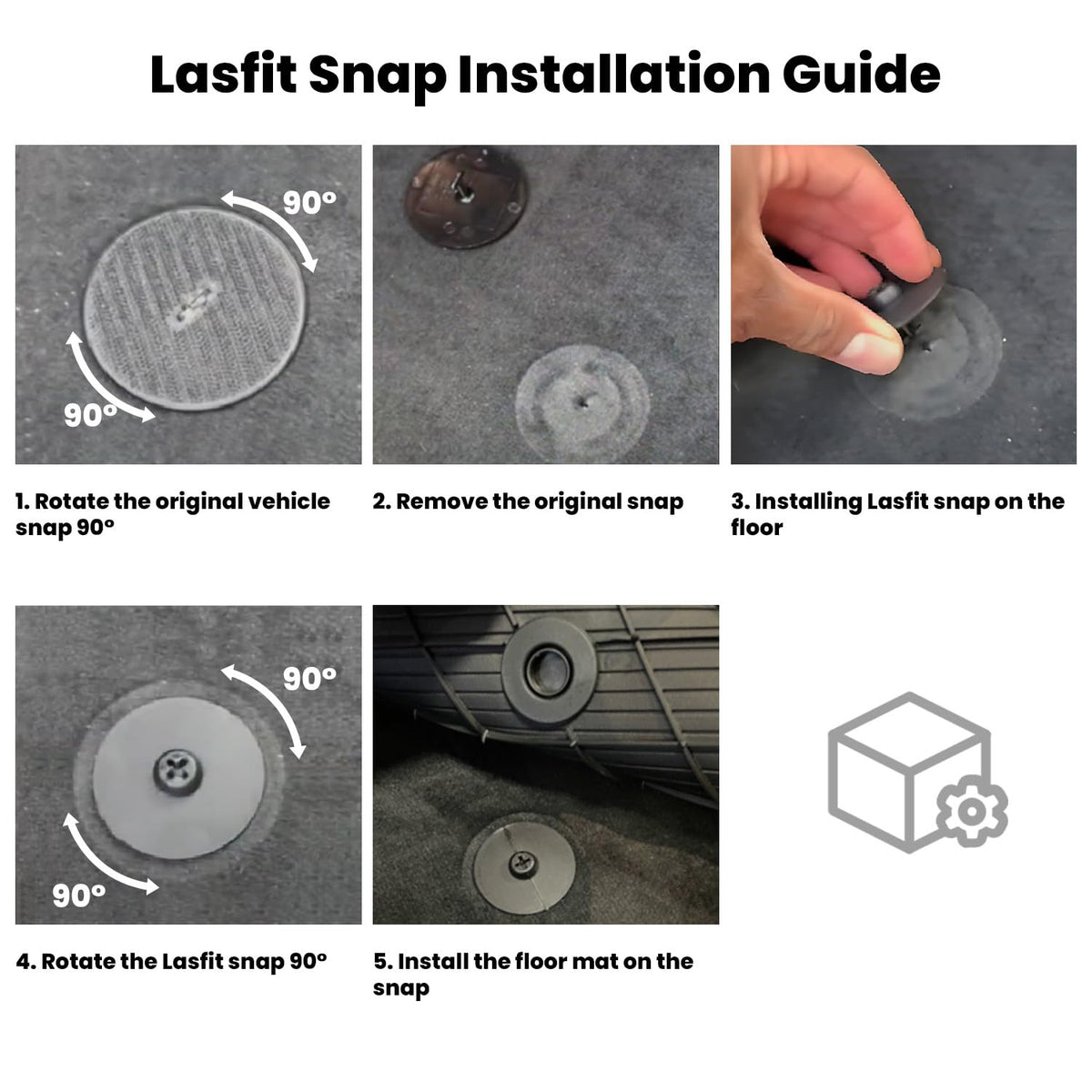 LASFIT driver mat with heel pad illustrating durable anti-slip surface