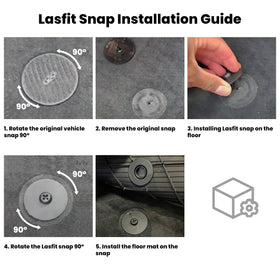 LASFIT driver mat with heel pad illustrating durable anti-slip surface