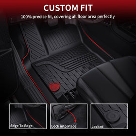 LASFIT driver side mat installed showcasing secure fit benefits