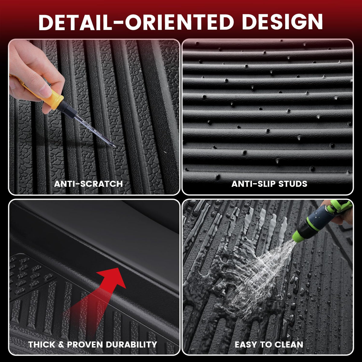 LASFIT TPE material closeup showing durable texture and comfortable touch