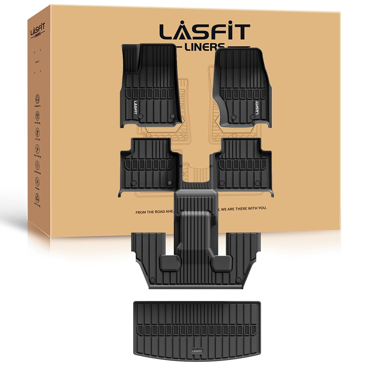 LASFIT front driver mat showing precise fit and protection