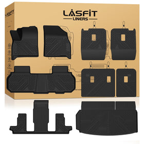 LASFIT front mats installed in Chevy Traverse showing full coverage and protection