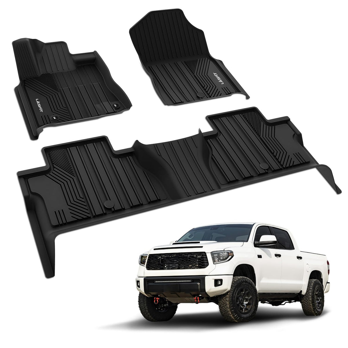 LASFIT front mats installed showing full coverage and protection