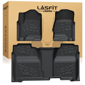 LASFIT front mats fitted in Silverado showing full coverage and protection