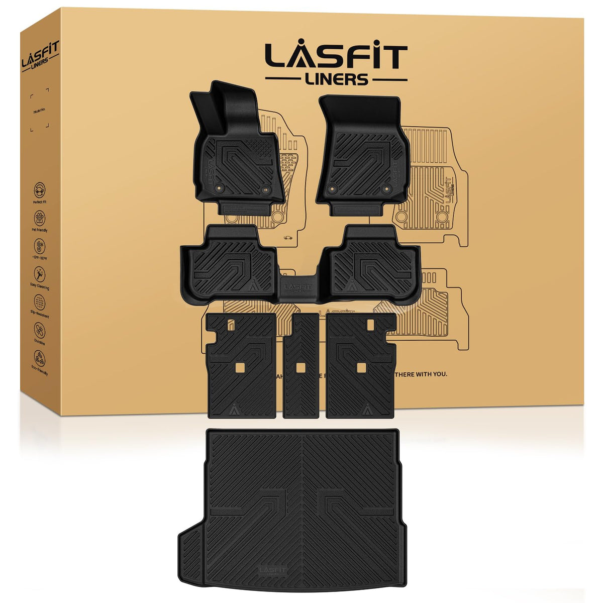LASFIT front passenger mat in BMW X3 showing precise fit and protection