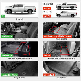 LASFIT front passenger mat fitted showing clean protection and easy removal
