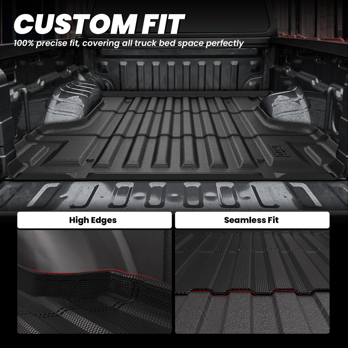 LASFIT installed full view in Nissan Frontier 6FT bed demonstrating precise fit