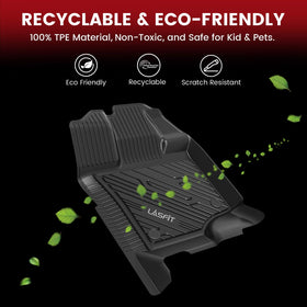LASFIT liners installed in F-150 interior showing clean, protected cabin