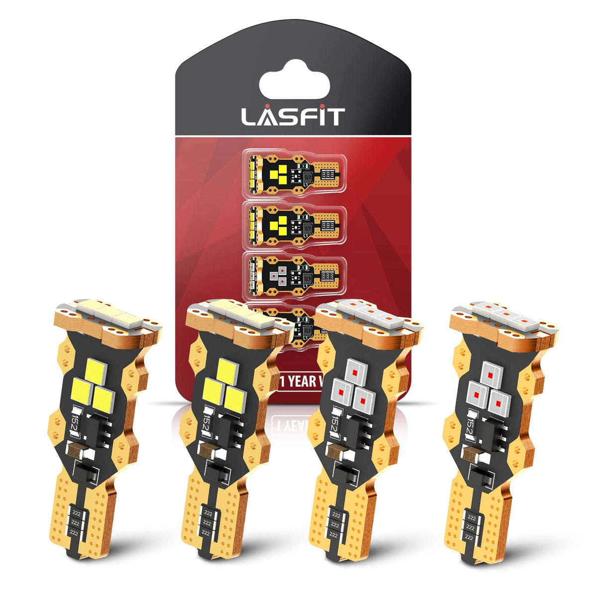 LASFIT kit front packaging showing bulbs and benefits, clear upgrade visual