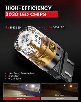 LASFIT nighttime brake illumination demonstrating intense red visibility