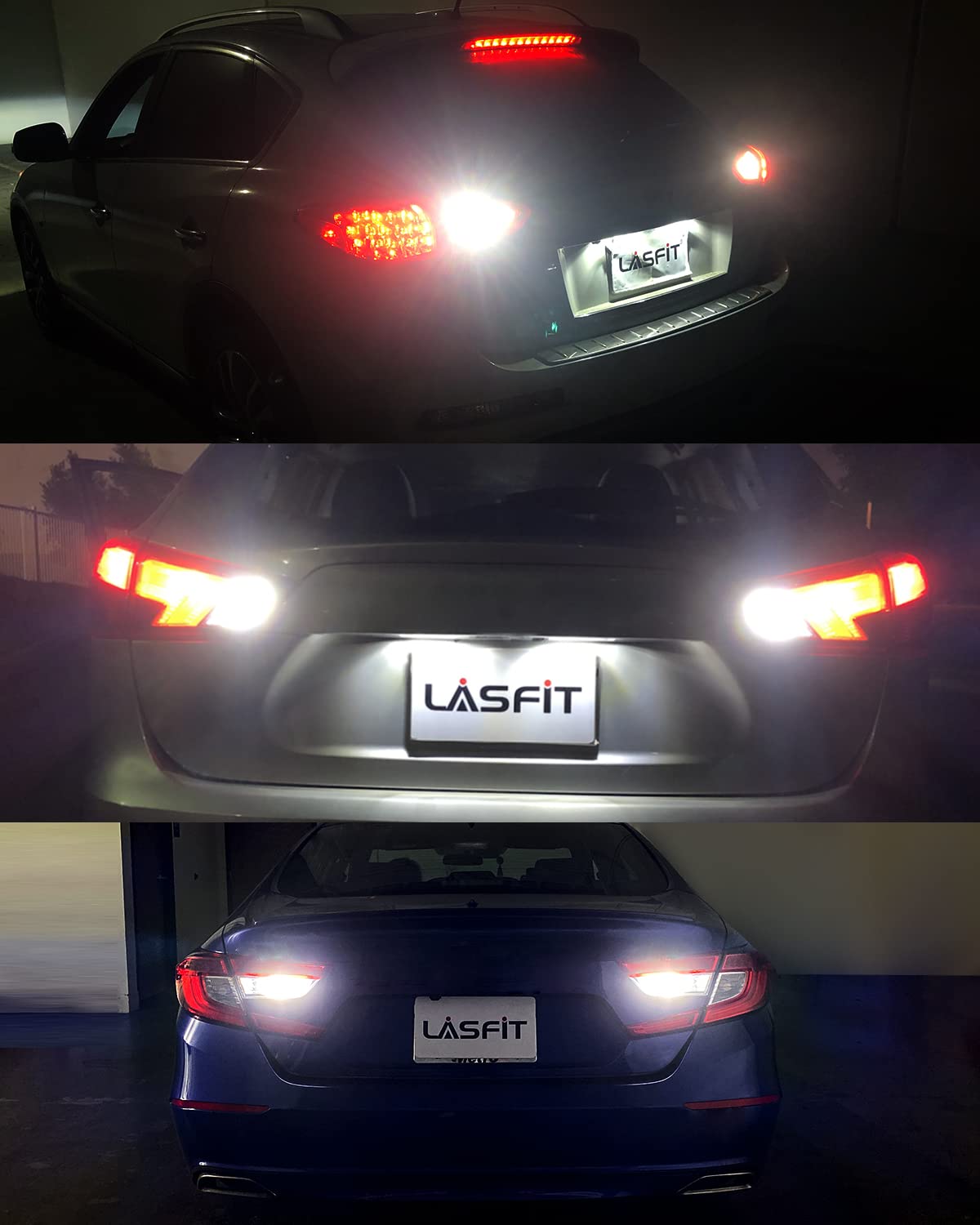 LASFIT bulbs on parked Silverado in driveway showcasing real-world use