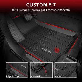 LASFIT mats installed in Jeep outdoors showing all-weather use