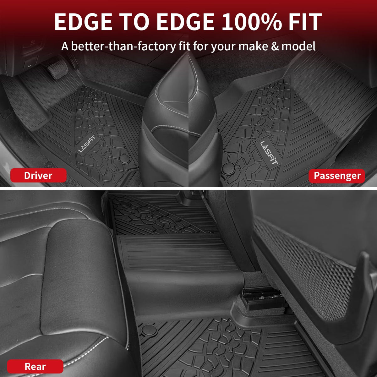 LASFIT lifestyle image with muddy boots showing protection for Jeep interior benefit