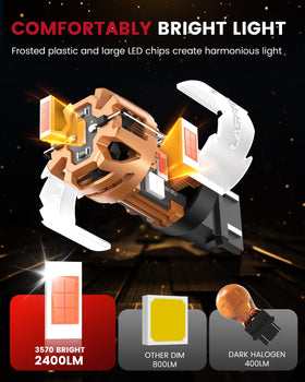 LASFIT illuminated brake light at night showing enhanced visibility benefit