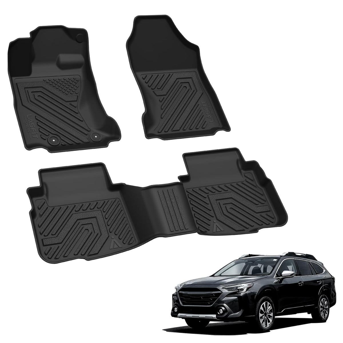 LASFIT packaged mat set with included pieces and installation readiness