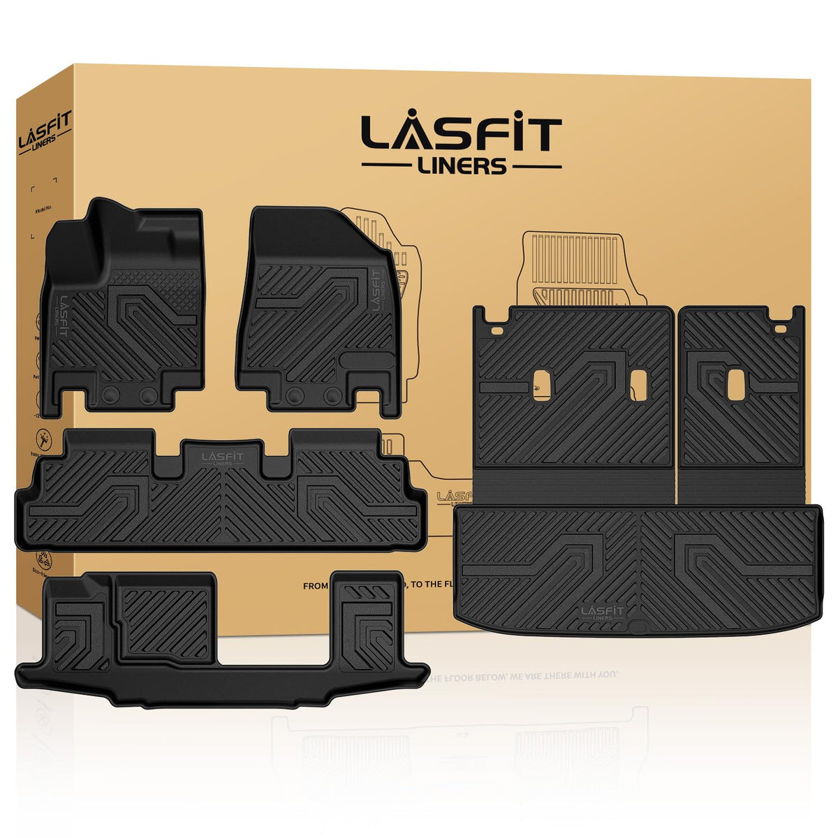 LASFIT front row mats showing perfect custom fit and full protection