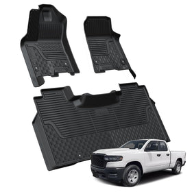 LASFIT front floor liners on RAM 1500 showing full coverage and protection