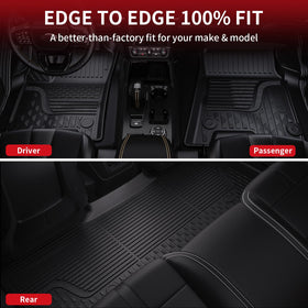 LASFIT rear footwell liner covering crew cab bucket seat area