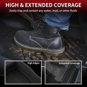LASFIT rear row liners covering entire CrewMax second-row floor
