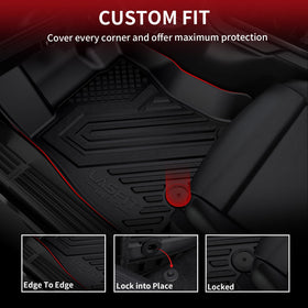 LASFIT rear mat fitting underseat storage area for clean, protected cargo