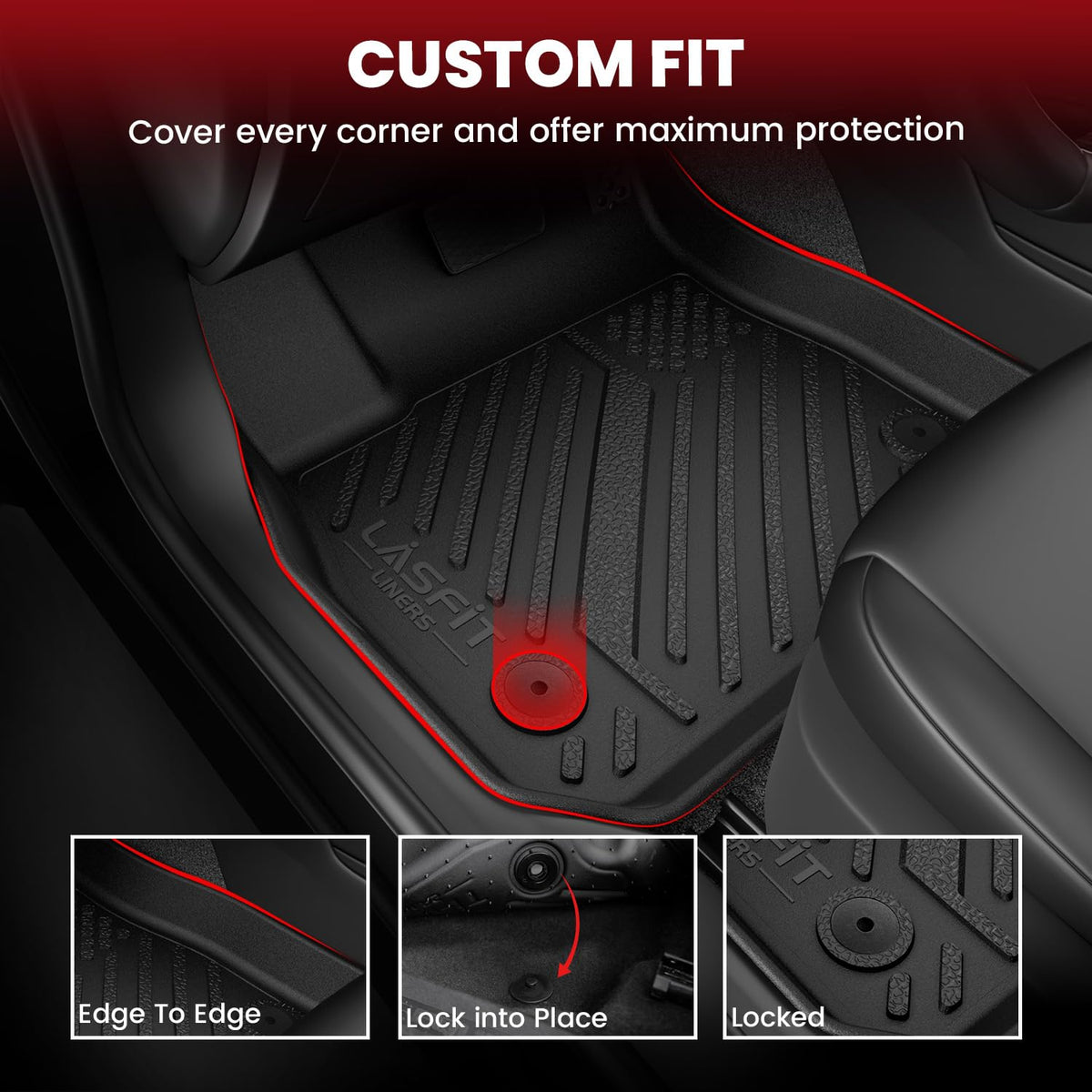 LASFIT second row mat fitted in Kia K4 providing rear protection