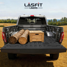 LASFIT side profile showing low-profile fit against truck bed walls