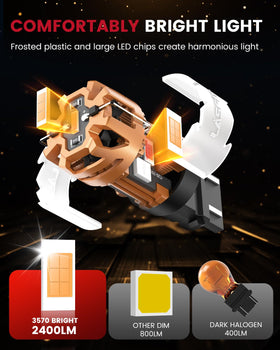 LASFIT bulb held in hand to show compact size and easy installation