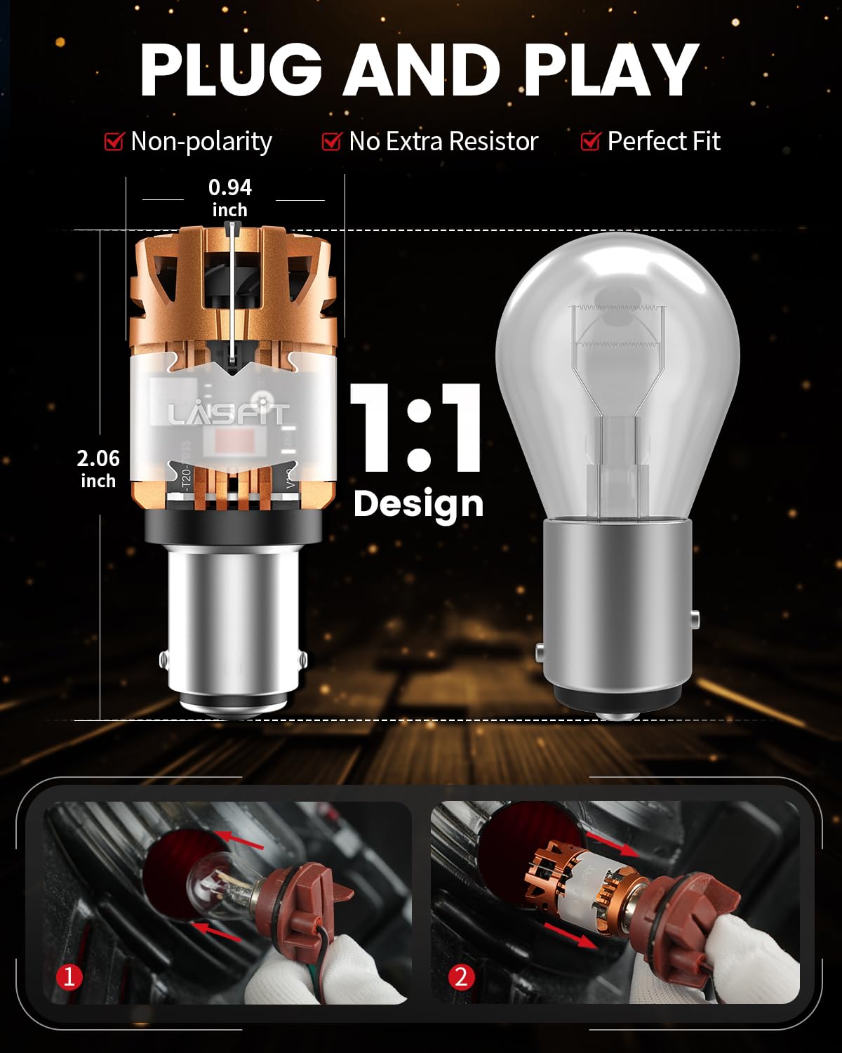 LASFIT size comparison in hand showing compact plug-and-play convenience