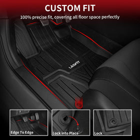 LASFIT TPE texture close-up highlighting durable, easy-clean finish