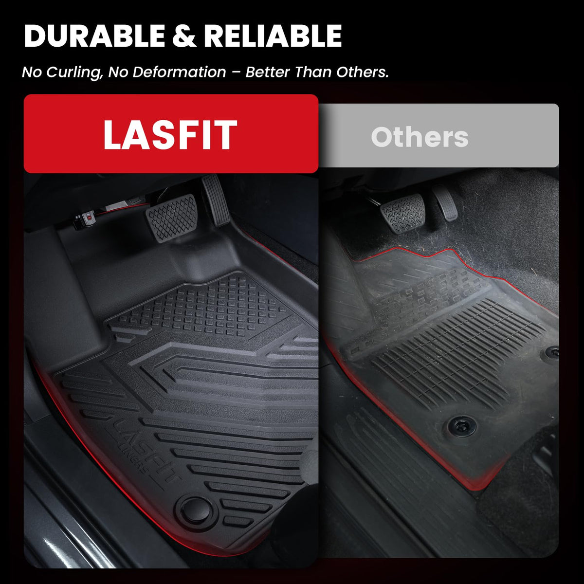 LASFIT third row and rear backrest mat covering Telluride interior