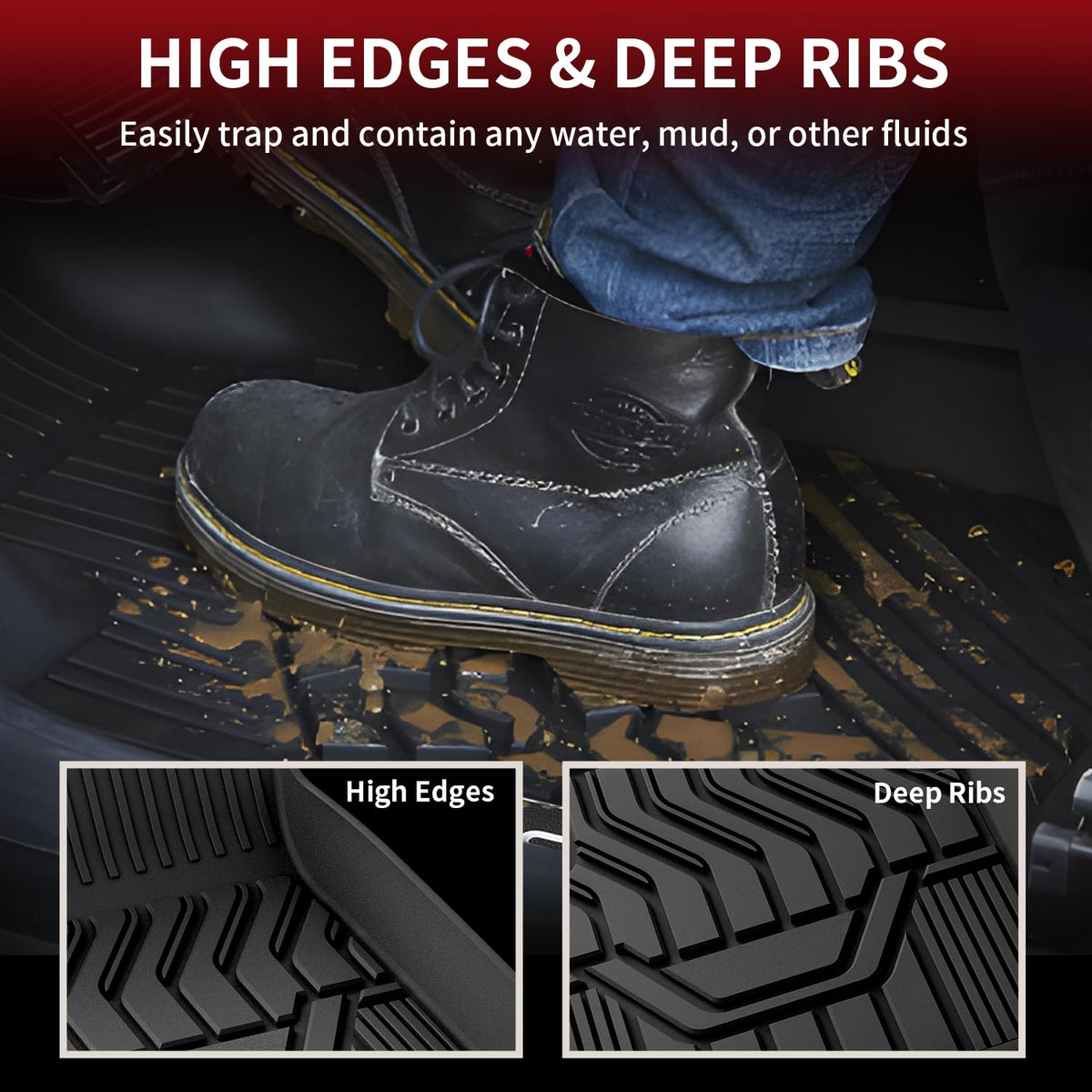 LASFIT trunk mat laid flat protecting cargo area from spills and dirt