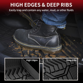 LASFIT trunk mat laid flat protecting cargo area from spills and dirt