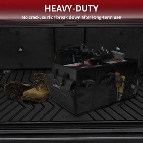 LASFIT trunk mat in outdoor setting showing weather-resistant protection