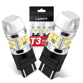 LASFIT WT21W front view showing bulbs and packaging for easy identification and quick install benefit