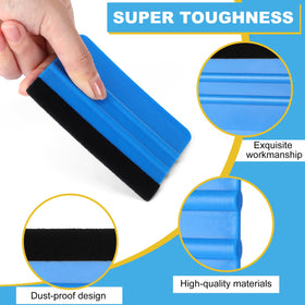 Lasnten squeegee in hand for scale and ergonomic grip benefit