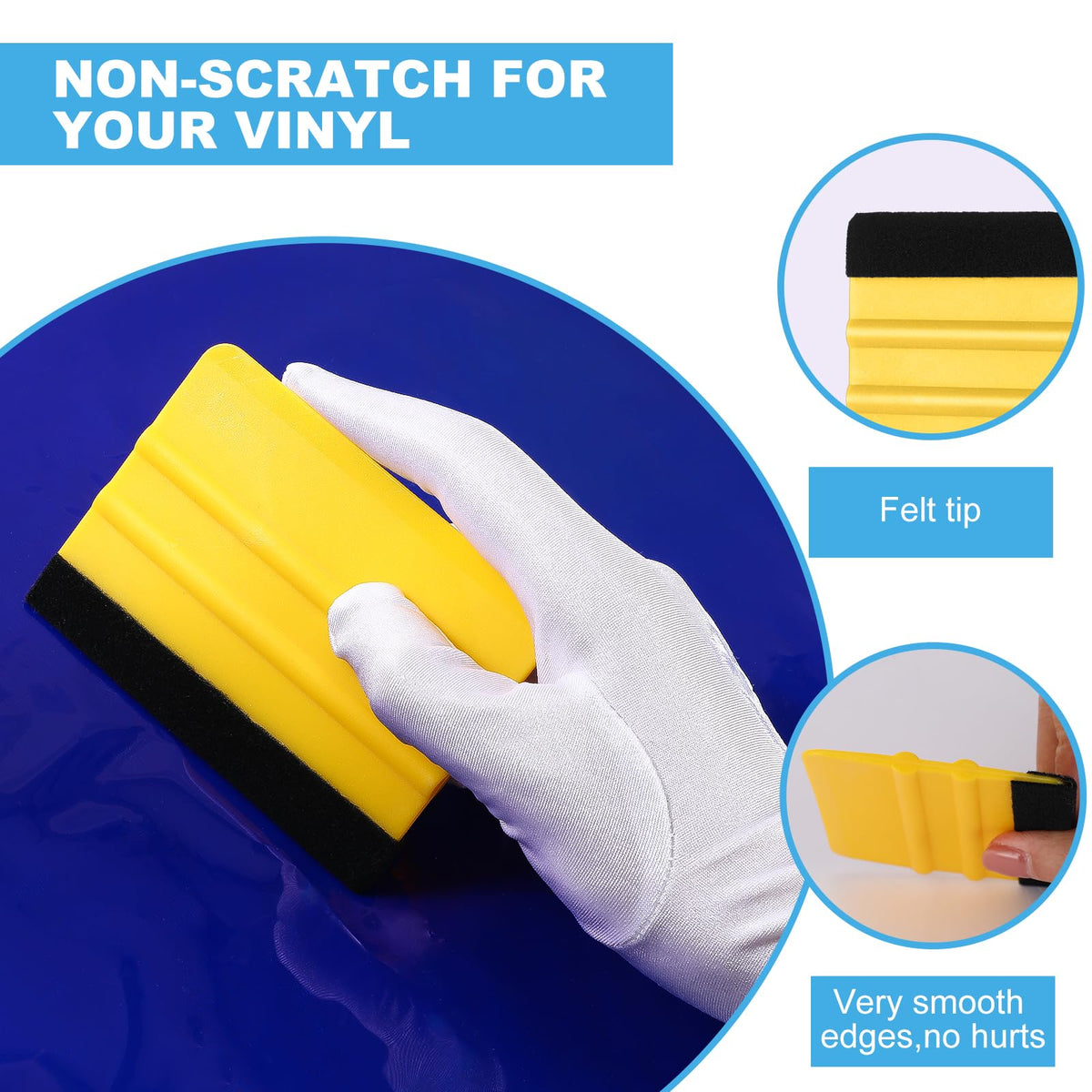 Lasnten smoothing a decal on a car window for bubble-free finish