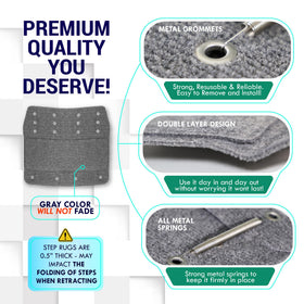 LATCH.IT pet paws on step cover showing comfort and traction for animals