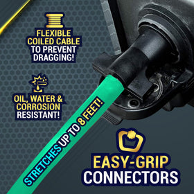 LATCH.IT 7-pin plug ergonomic grip closeup for easy plug and unplug