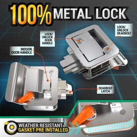 LATCH.IT side profile showing depth and gasket seal for water resistance and fit