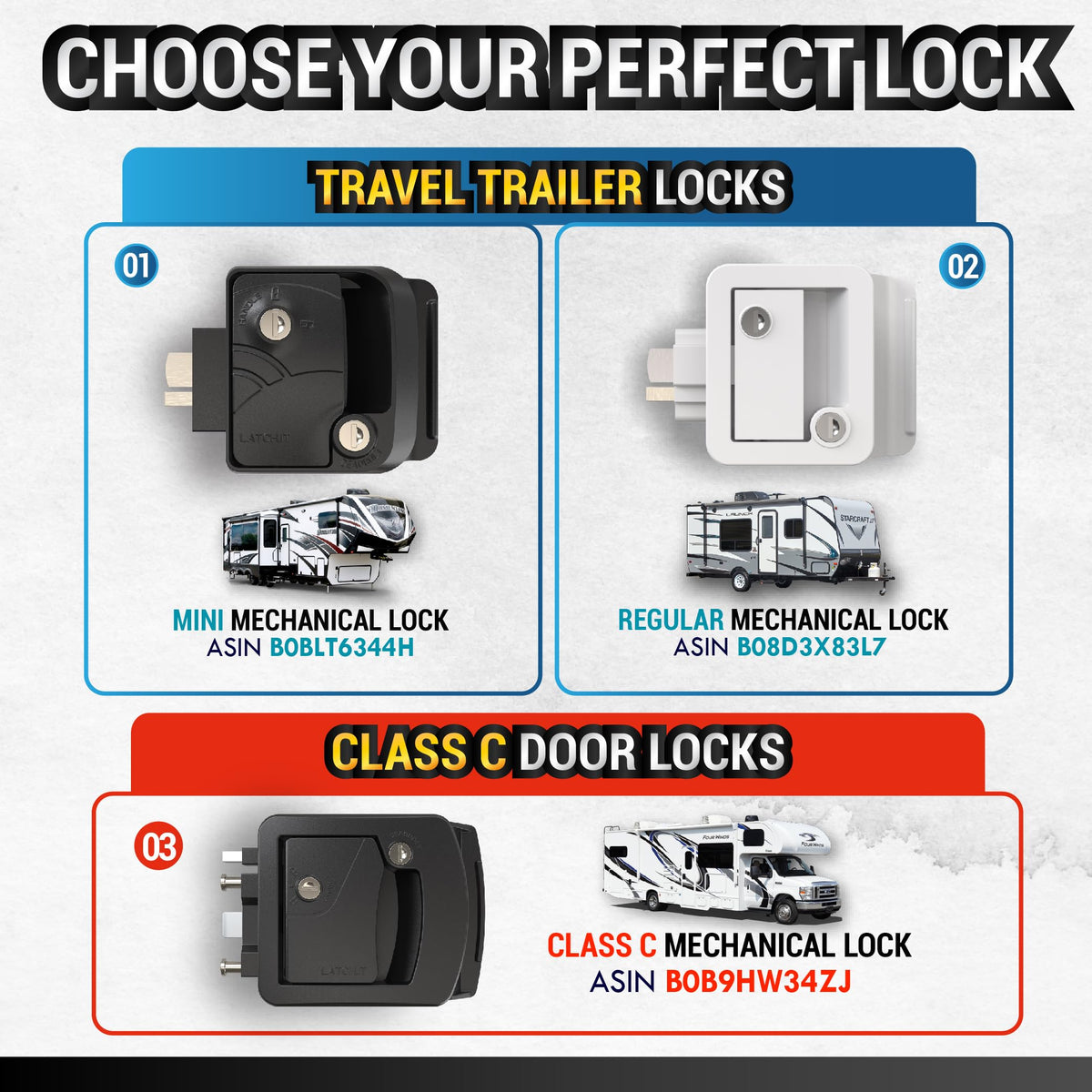 LATCH.IT striker plate and latch assembly illustrating secure engagement