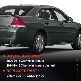 Lathsy tail light installed on Chevrolet Impala rear demonstrating correct alignment benefit