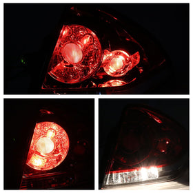 Lathsy tail light illuminated at night showing visibility benefit and clear signaling