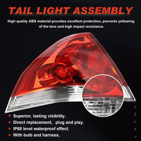 Lathsy tail light next to ruler showing dimensions for precise fitment verification