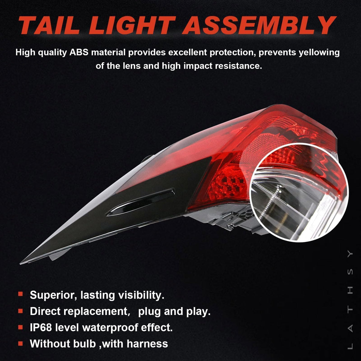 Lathsy tail light installed on Toyota RAV4 showing restored rear appearance benefit