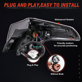 Lathsy tail light backside with mounting points and bulb harness connection