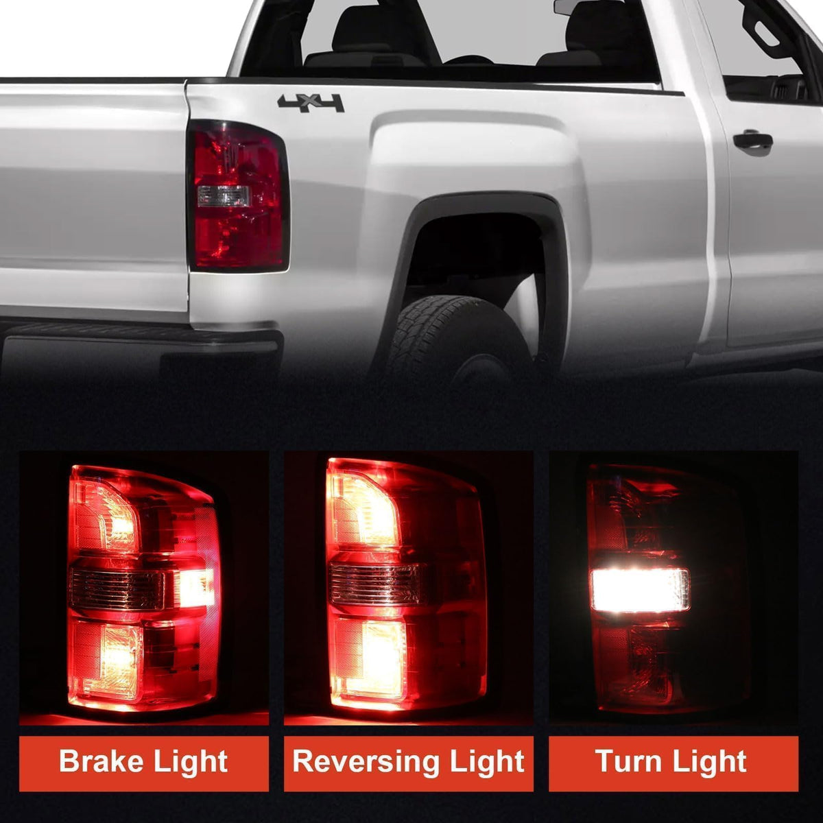 Lathsy tail light next to ruler showing exact size and easy replacement