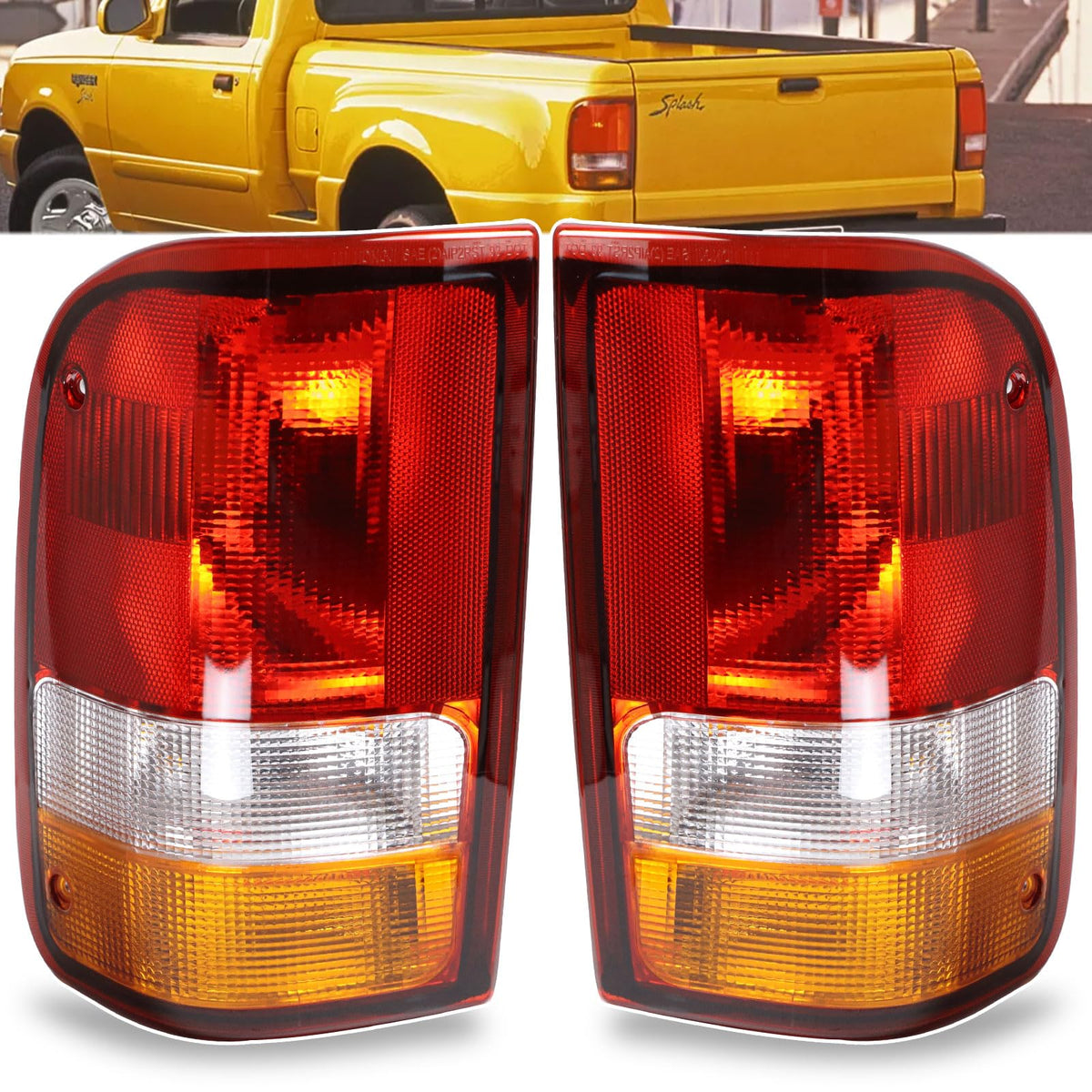 Lathsy front view of tail light assembly showing fit and finish benefit